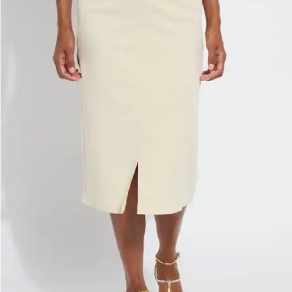 Elodie Kaki Pencil Skirt
